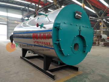 Horizontal Style Gas Fired Water Boiler / 3 Pass Fire Tube Boiler PLC Control System